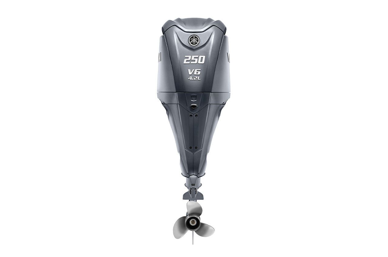 Yamaha 250 hp V6 outboard gray