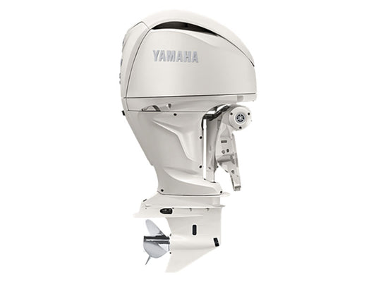 Yamaha 350 hp V6 outboard classic white