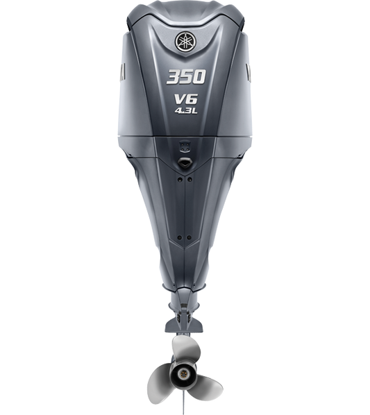 Yamaha 350 hp V6 outboard gray