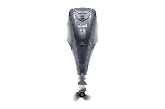 Yamaha 250 hp V6 outboard gray