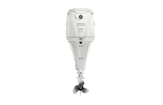 Yamaha 250 hp V6 outboard pearl white
